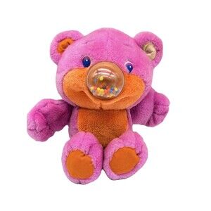 VINTAGE 1987 PLAYSKOOL NOSY BEARS GUMLET GUMBALL PURPLE STUFFED ANIMAL PLUSH TOY